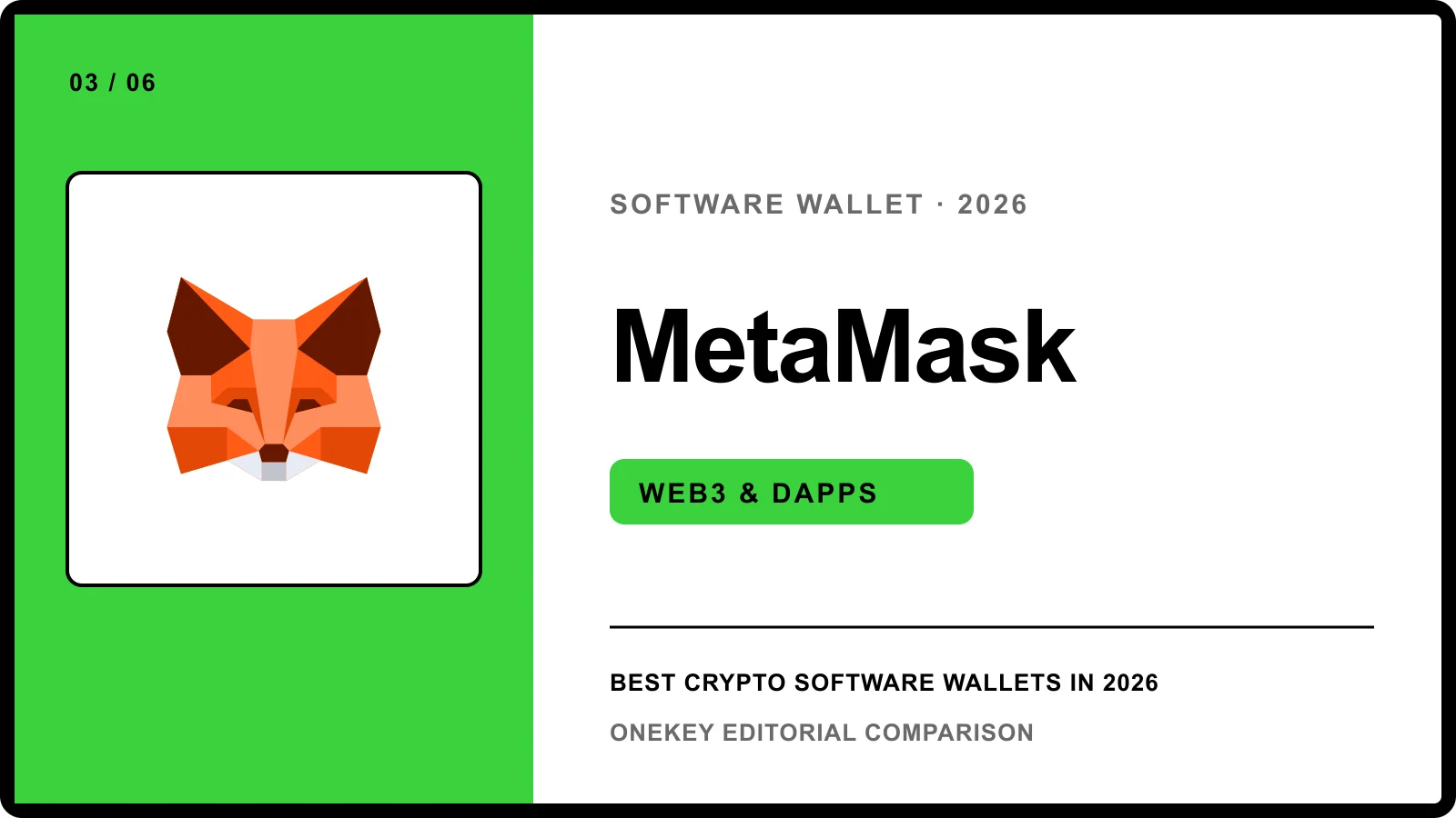 MetaMask: a software wallet for Web3 and dApps