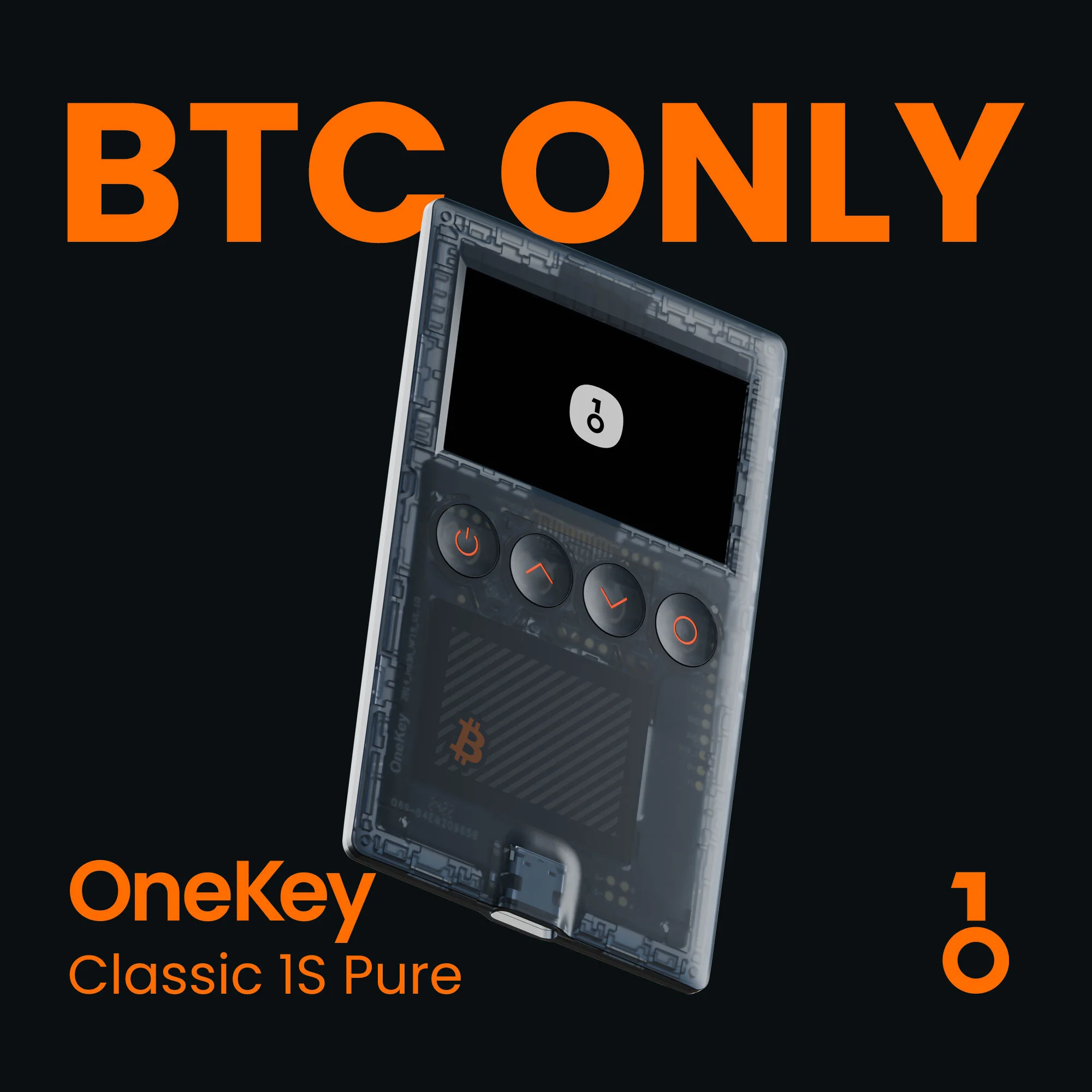OneKey Classic 1S Pure BTC-Only transparent edition