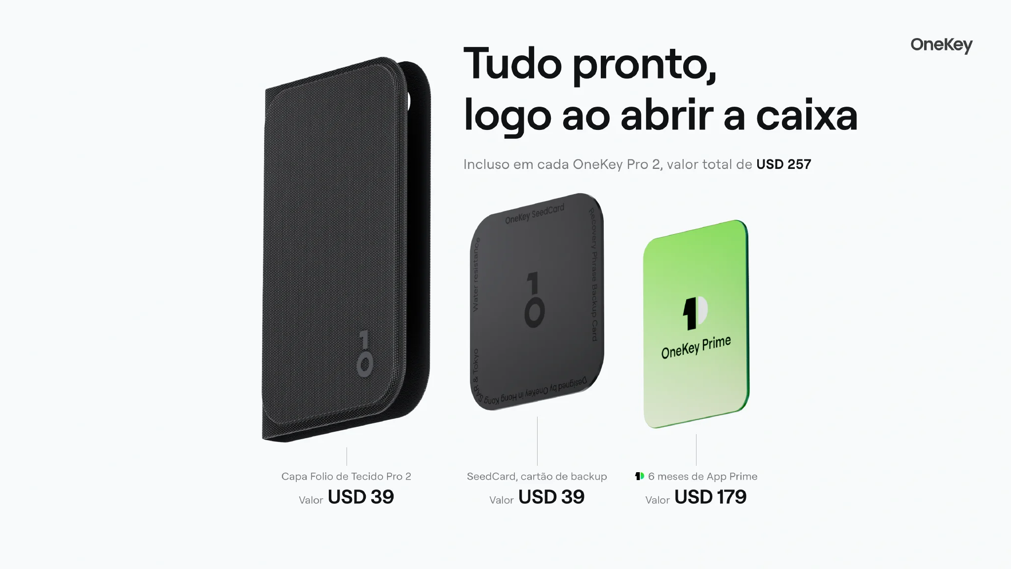 Completa ao abrir a caixa: Pro 2 Fabric Folio Case, SeedCard e 6 meses de App Prime