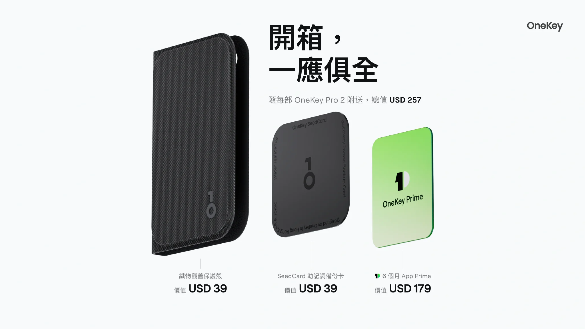 開箱，一應俱全：Pro 2 織物翻蓋保護殼、SeedCard 與 6 個月 App Prime