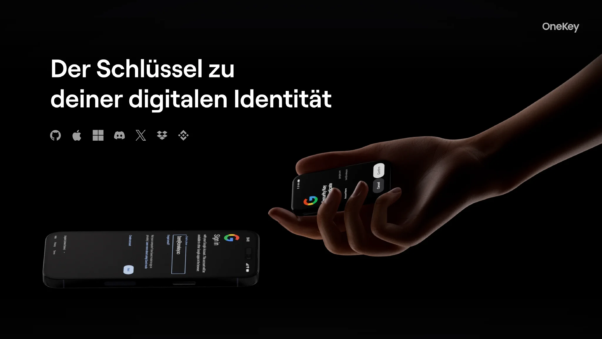 OneKey Pro 2 als Passkey-Hardware-Authentifikator