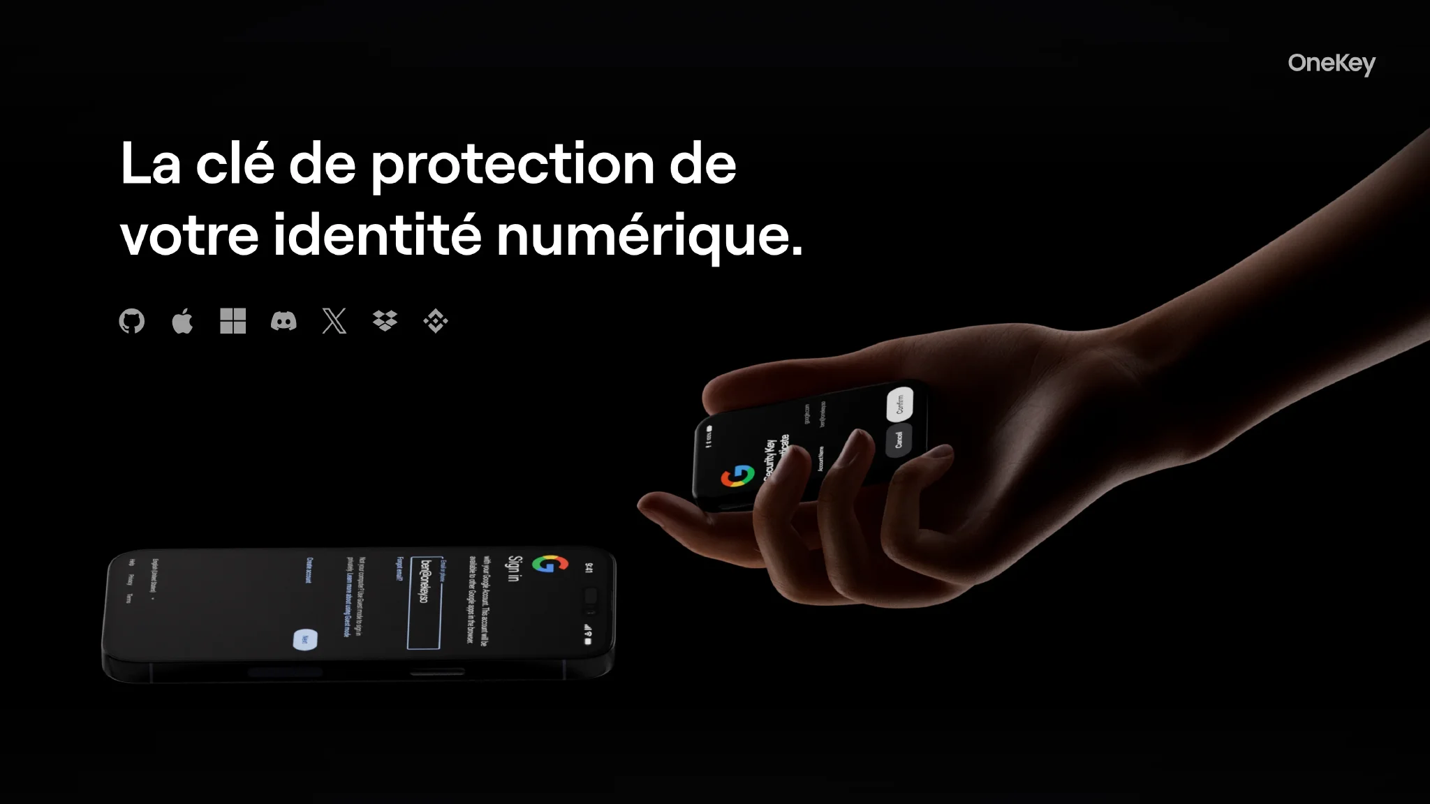 OneKey Pro 2 comme authentificateur matériel Passkey