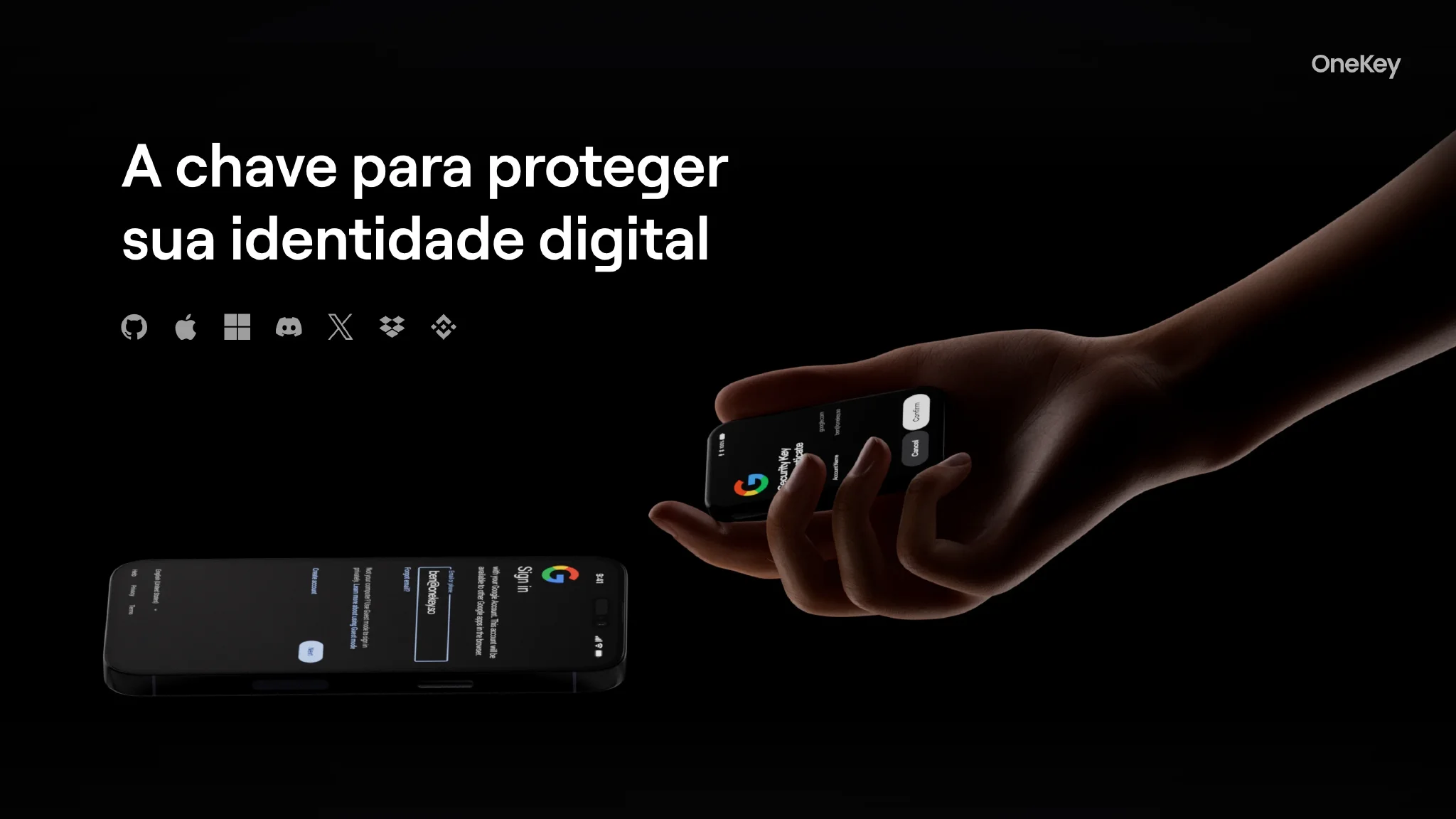 OneKey Pro 2 como autenticador de hardware Passkey