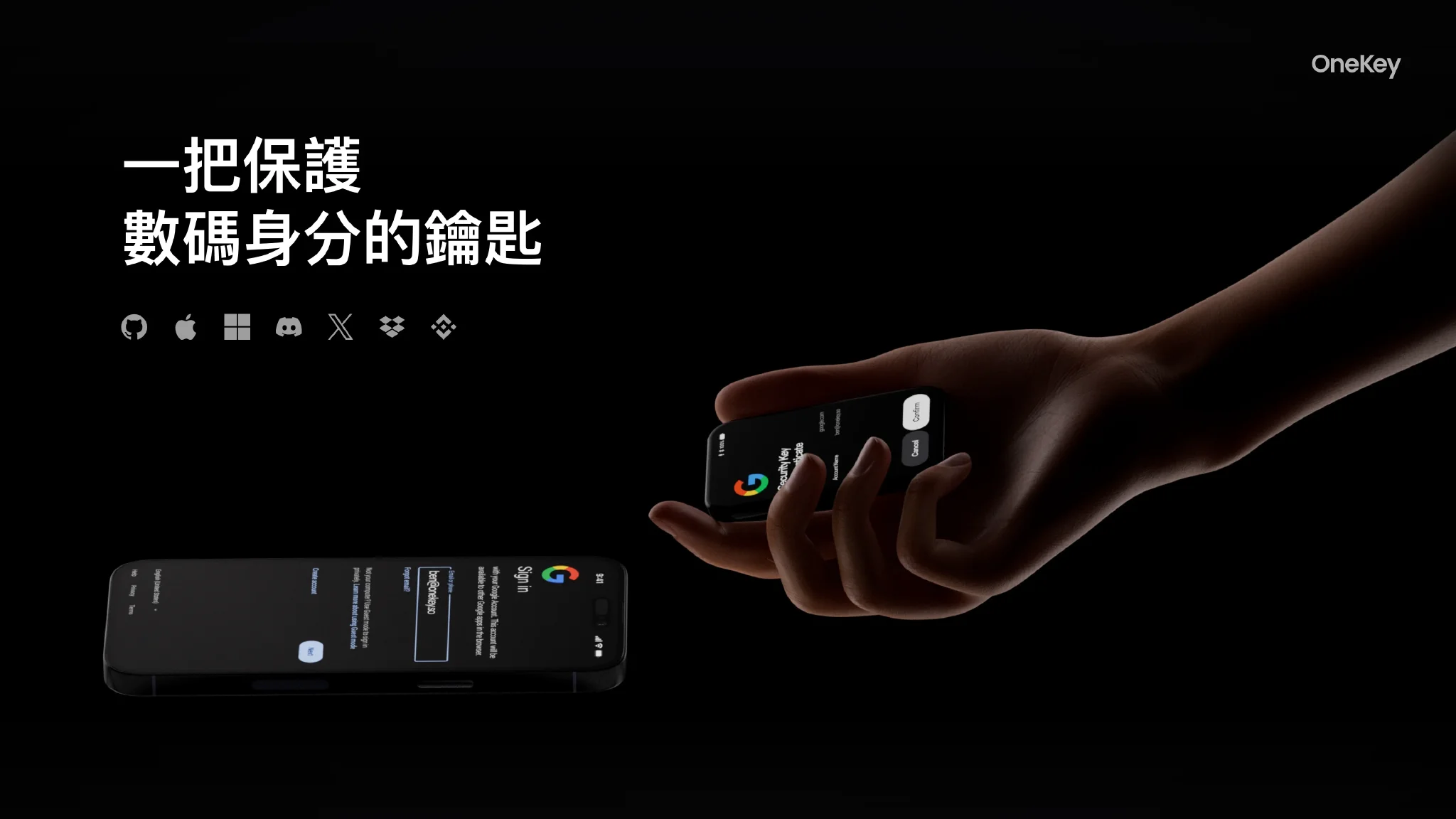 OneKey Pro 2 作為 Passkey 硬件驗證器