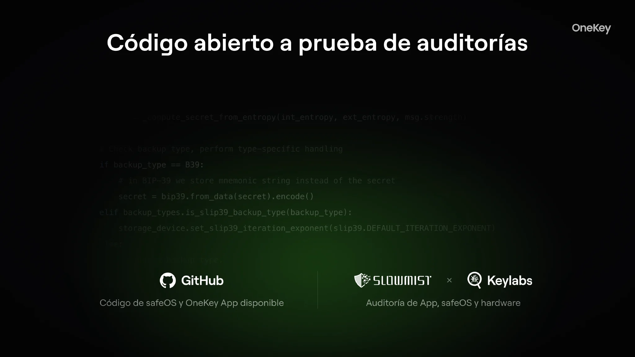 Código abierto y auditorías independientes de terceros