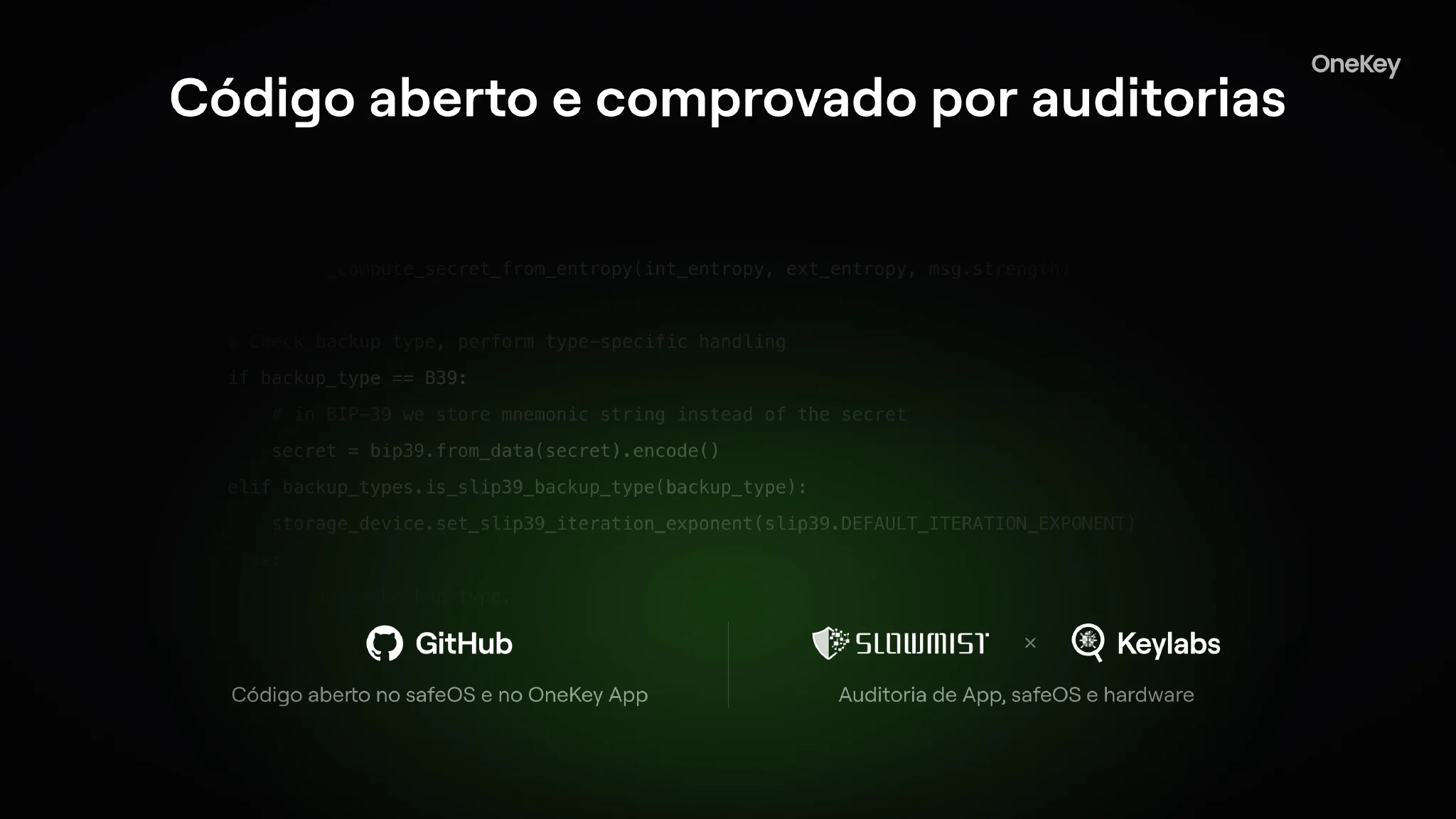 Código aberto e auditorias independentes de terceiros